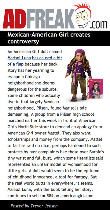 dating girl mexican. Another journalistic take on the American Girl Mexican-American doll 
