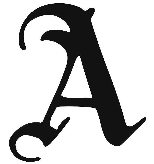 The letter "A" used as a
                          dropcap for the first word here,
                          "An."